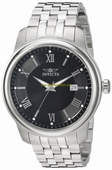 Invicta Watches : 23012 Black Dial Stainless Steel Band Men Watch