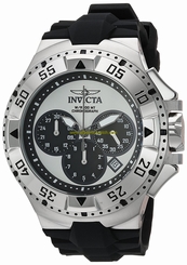 Invicta Watches : 23038 Quartz Chronograph Date Black Silicone Men Watch