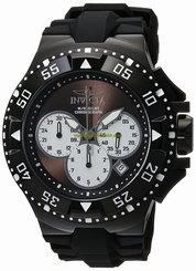 Invicta Watches : 23041 Quartz Chronograph Date Black Silicone Men Watch