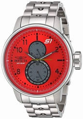 Invicta Watches : 23061 Red Dial Stainless Steel Band Men Watch