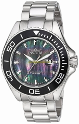 Invicta Watches : 23068 Black Dial Stainless Steel Men Watch
