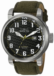 Invicta Watches : 23073 Automatic Date Green Silicone Men Watch