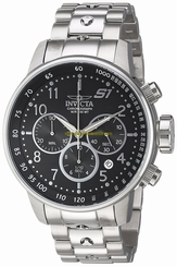 Invicta Watches : 23079 Black Dial Stainless Steel Band Men Watch