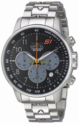 Invicta Watches : 23084 Black Dial Stainless Steel Band Men Watch