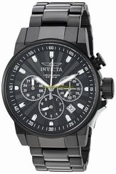 Invicta Watches : 23090 Black Dial Stainless Steel Band Men Watch