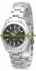 Omega Watches : 231.10.30.60.06.001 Quartz Brushed And Polished Stainless Steel Teck-grey Guilloche With Date At 3 Dial Brushed Stainless Steel Band Women Watch