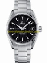 Omega Watches : 231.10.39.21.01.001 38.5mm Automatic Chronometer Aqua Terra Mid Size Black Dial Stainless Steel Case With Stainless Steel Bracelet Men Watch