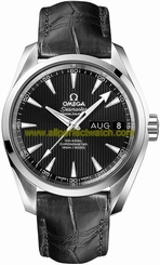 Omega Watches : 231.13.39.22.01.001 Automatic Chronometer Annual Calender Black Leather Men Watch