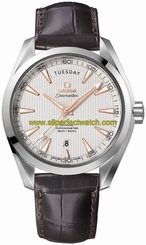 Omega Watches : 231.13.42.22.02.001 Automatic Day Date Brown Leather Men Watch