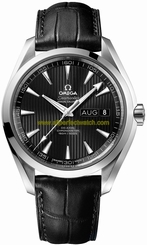 Omega Watches : 231.13.43.22.01.002 Automatic Chronometer Annual Calender Black Leather Men Watch