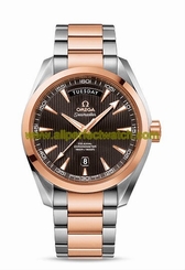 Omega Watches : 231.20.42.22.06.001 Automatic Chronometer Day Date 18k Rose Gold and Stainless Steel Men Watch