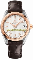 Omega Watches : 231.23.39.21.02.001 Automatic Chronometer Date 18k Rose Gold Bezel Brown Leather Men Watch