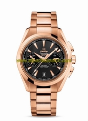 Omega Watches : 231.50.43.52.06.001 Automatic Chronometer GMT Chronograph 18k Rose Gold Men Watch