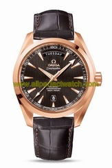 Omega Watches : 231.53.42.22.06.001 Automatic Chronometer Day Date 18k Rose Gold Case Brown Leather Men Watch
