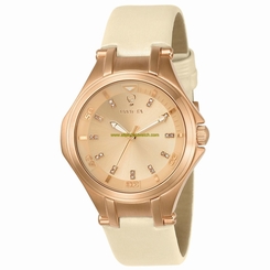 Invicta Watches : 23254 Rose Dial Fixed Rose Gold-plated Band Women Watch