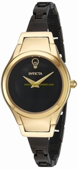 Invicta Watches : 23274 Black Dial Stainless Steel Band Women Watch