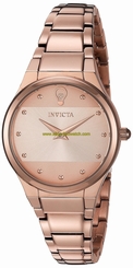 Invicta Watches : 23278 Rose Gold Dial Stainless Steel Band Women Watch