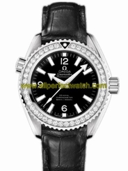 Omega Watches : 232.18.38.20.01.001 37.5mm Auto Chronometer Planet Ocean Black Dial Stainless Steel Case, Diamonds With Stainless Steel Bracelet Men Watch