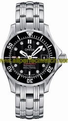Omega Watches : 232.30.28.61.51.001 Black-diamond Dial Stainless Steel Band Men Watch
