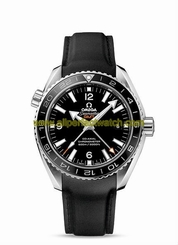 Omega Watches : 232.32.44.22.01.001 Automatic Chronometer Planet Ocean GMT 600M Black Rubber Men Watch