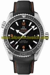 Omega Watches : 232.32.46.21.01.005 45.5mm Automatic Chronometer Planet Ocean Big Size Black Dial Stainless Steel Case With Black Rubber Strap Men Watch