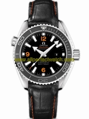 Omega Watches : 232.33.38.20.01.002 37.5mm Auto Chronometer Planet Ocean Black Dial Stainless Steel Case With Black Leather Strap Men Watch