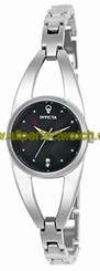 Invicta Watches : 23311 Black Dial Stainless Steel Band Women Watch