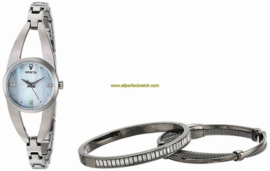 Invicta Watches : 23312 Grey Oyster Quartz Women Watch