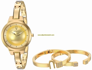 Invicta Watches : 23326 Gold Dial Stainless Steel Band Women Watch
