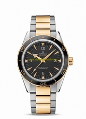Omega Watches : 233.20.41.21.01.002 Master Co-Axial Chronometer Black Dial Stainless Steel and 18k Yellow Gold Bracelet Men Watch