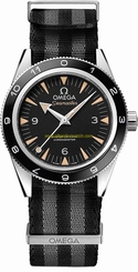 Omega Watches : 233.32.41.21.01.001 Black Dial Cloth Band Men Watch
