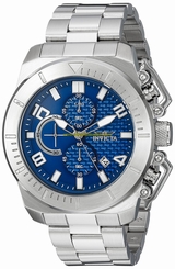 Invicta Watches : 23404 Blue Dial Stainless Steel Band Men Watch