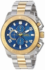 Invicta Watches : 23407 Blue Dial Stainless Steel Band Men Watch