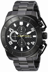 Invicta Watches : 23409 Black Dial Stainless Steel Band Men Watch