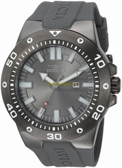 Invicta Watches : 23512 Quartz Analog Date Grey Polyurethane Men Watch