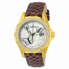 Invicta Watches : 23645 White Mother Of Pearl Quartz Women Watch