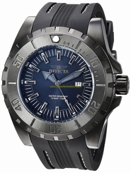 Invicta Watches : 23734 Quartz Analog Date Black Polyurethane Men Watch