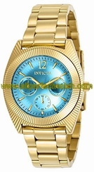 Invicta Watches : 23753 Light Blue Quartz Women Watch