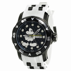 Invicta Watches : 23765 Black Dial Silicone Band Men Watch