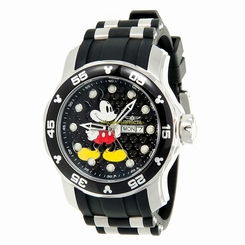 Invicta Watches : 23770 Black Dial Black Silicone With Stainless Steel Band Women Watch