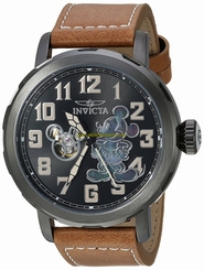 Invicta Watches : 23797 Black Dial Stainless Steel Band Men Watch