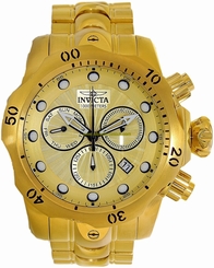 Invicta Watches : 23891 Gold Dial Yellow Gold-plated Band Men Watch