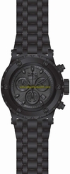 Invicta Watches : 23924 Gunmetal Dial Fixed Black Ion-tone Band Men Watch