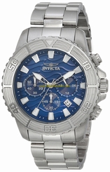 Invicta Watches : 23999 Blue Dial Stainless Steel Band Men Watch