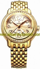 Zenith Watches : 23.1220.67/41.M1220 Automatic Beige With Arabic Numeral Guilloche Dial Polished 18kt Yellow Gold Band Women Watch