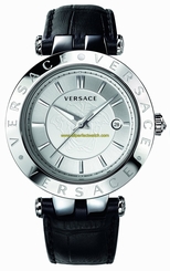 Versace Watches : 23Q99D002S009 Black Dial Leather Men Watch
