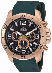 Invicta Watches : 24009 Quartz Chronograph Date Green Polyurethane Men Watch