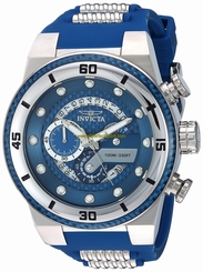 Invicta Watches : 24223 Blue Dial Stainless Steel Band Men Watch
