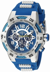 Invicta Watches : 24231 Blue And Blue Glass Fiber Quartz Men Watch