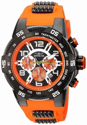 Invicta Watches : 24235 Black Dial Stainless Steel Band Men Watch